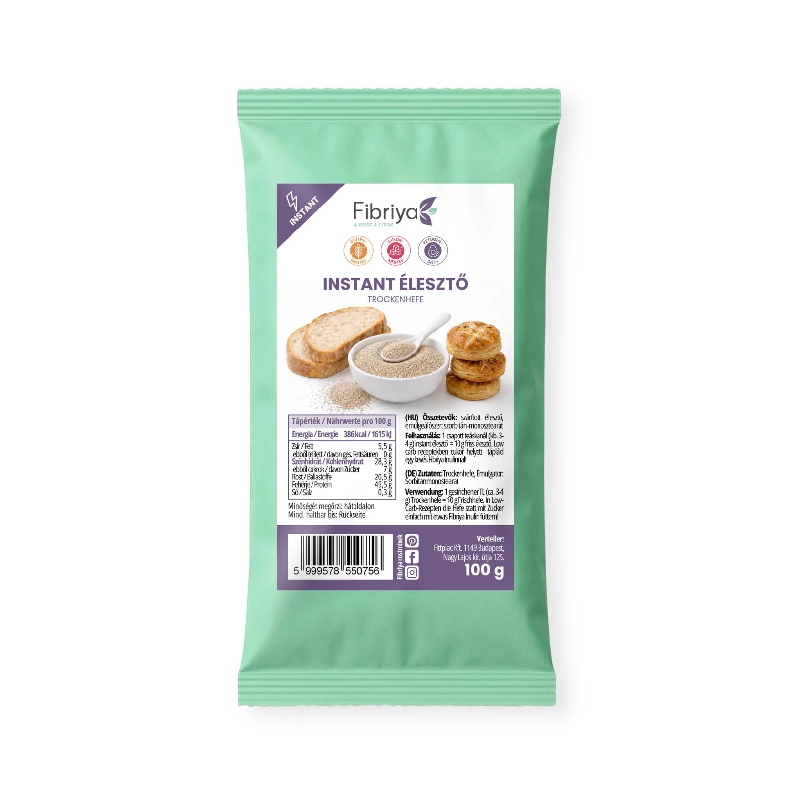 Fibriya Instant-Hefe 100g